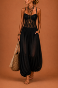 Kora | Mono halter con encaje fluido
