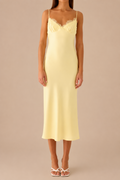 Brea | Vestido Corto Mujer Amarillo